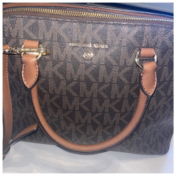 Michael Kors Tan and Brown Crossbody Bag - Picture 2 of 10